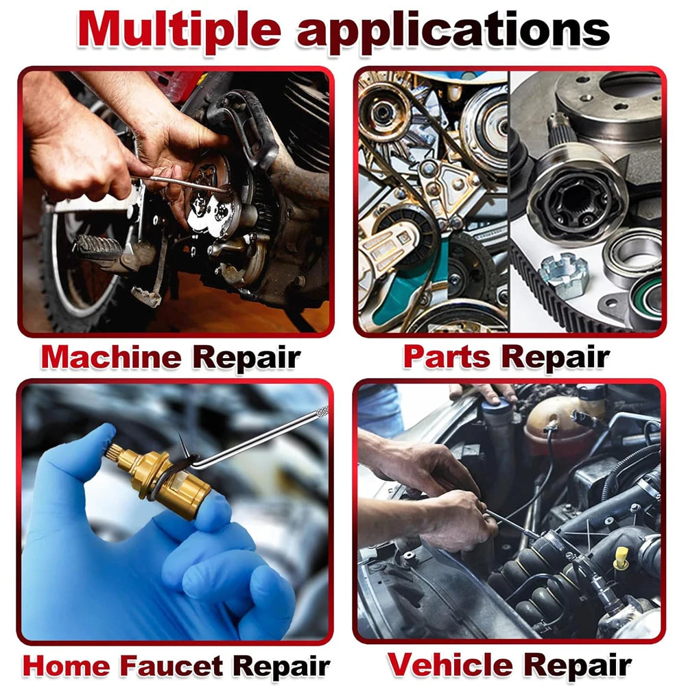 419PCS Universal O-Ring Assortment Set with 32 Sizes Nitrile Rubber Seals for Plumbing Automotive and Faucet Repairs