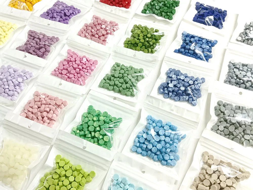 100pcs Colorful Metallic Golden Sealing Wax Beads for DIY Gifts and Invitations