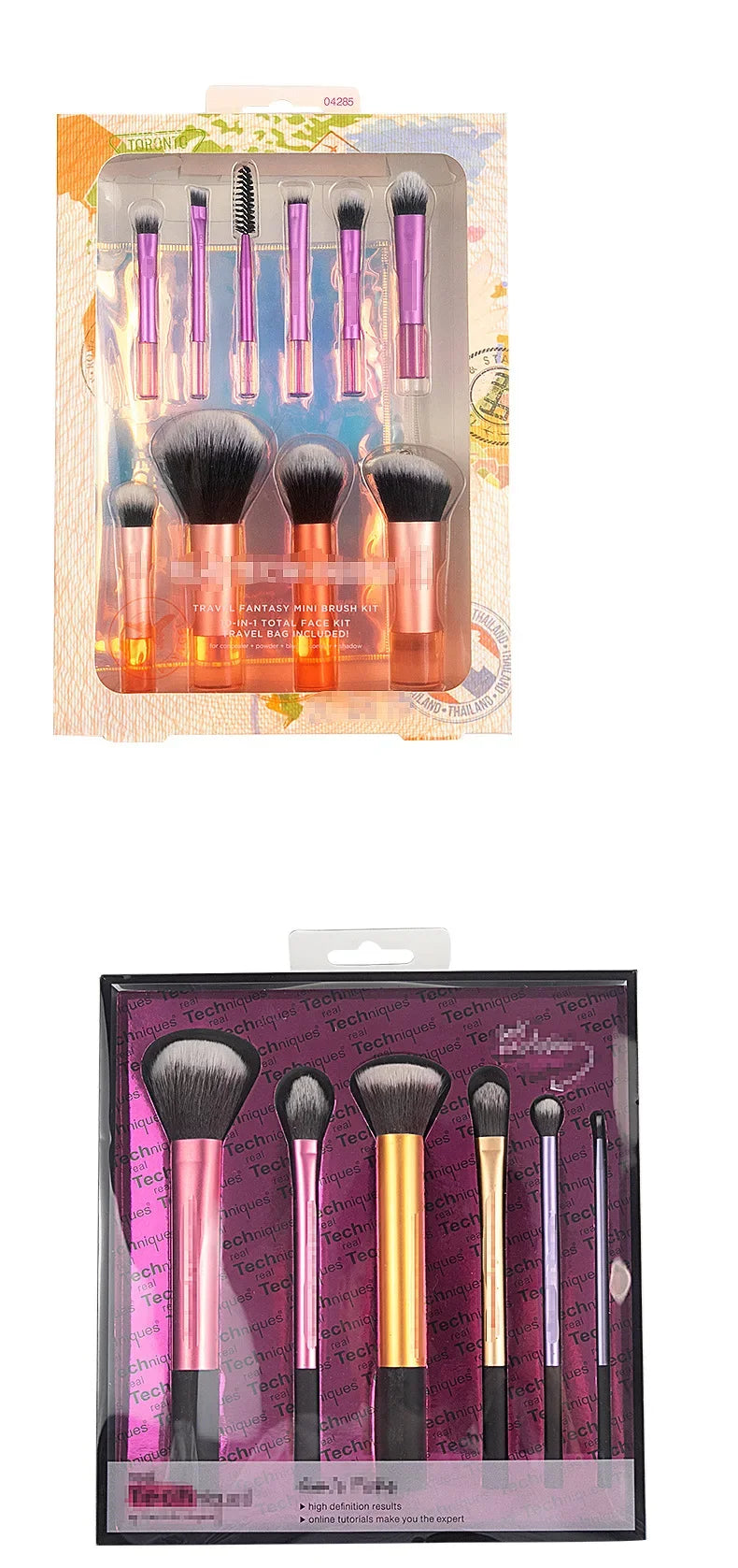 Popular Full Set of Makeup Brush Set Powder Blusher Brush Halo Dye Brush Eye Shadow Brush Beauty Egg