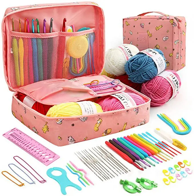 58 Pieces Crochet Hook Set Complete Kit for Beginners