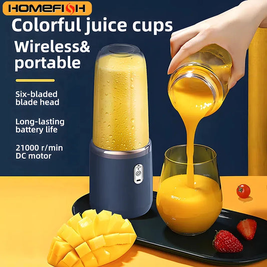 Portable Blender Bottle Electric 6 Blades Juice Smoothie Food Processor