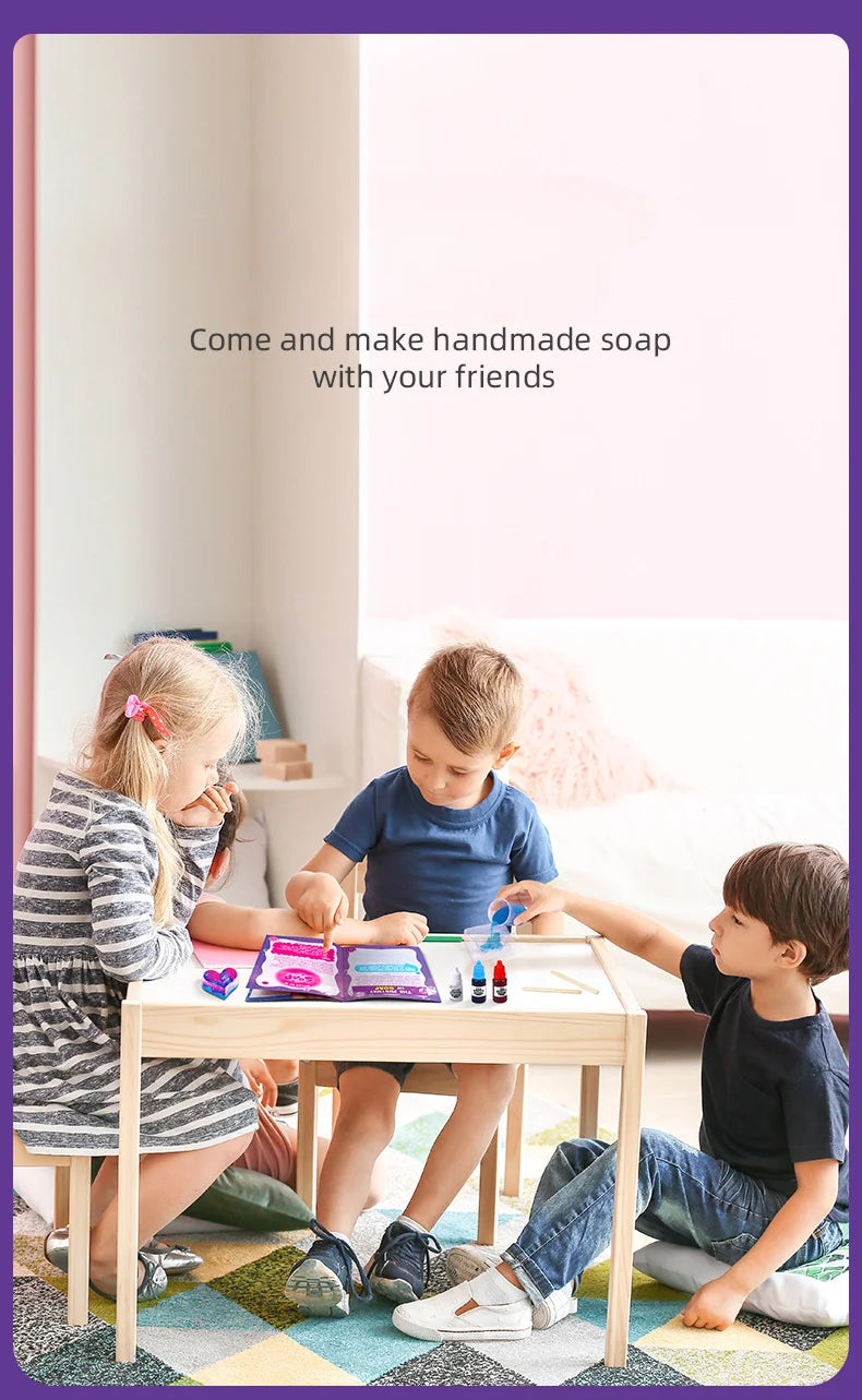 Children Magic Science Experiment Kit Handmade DIY Soap Educational STEAM Toy for Ages 6 to 12 Perfect Gift for Kids
