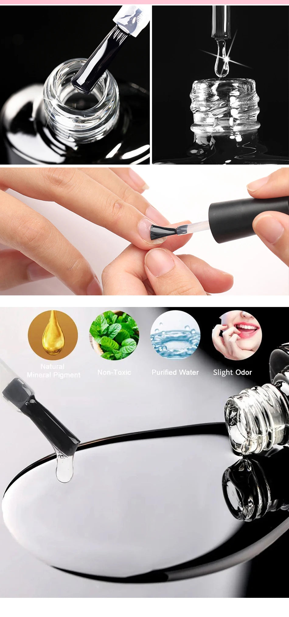 UR SUGAR 150g Semi Permanent Nail Gel Polish Fiber Rubber Base for Acrylic Nail Art Manicure