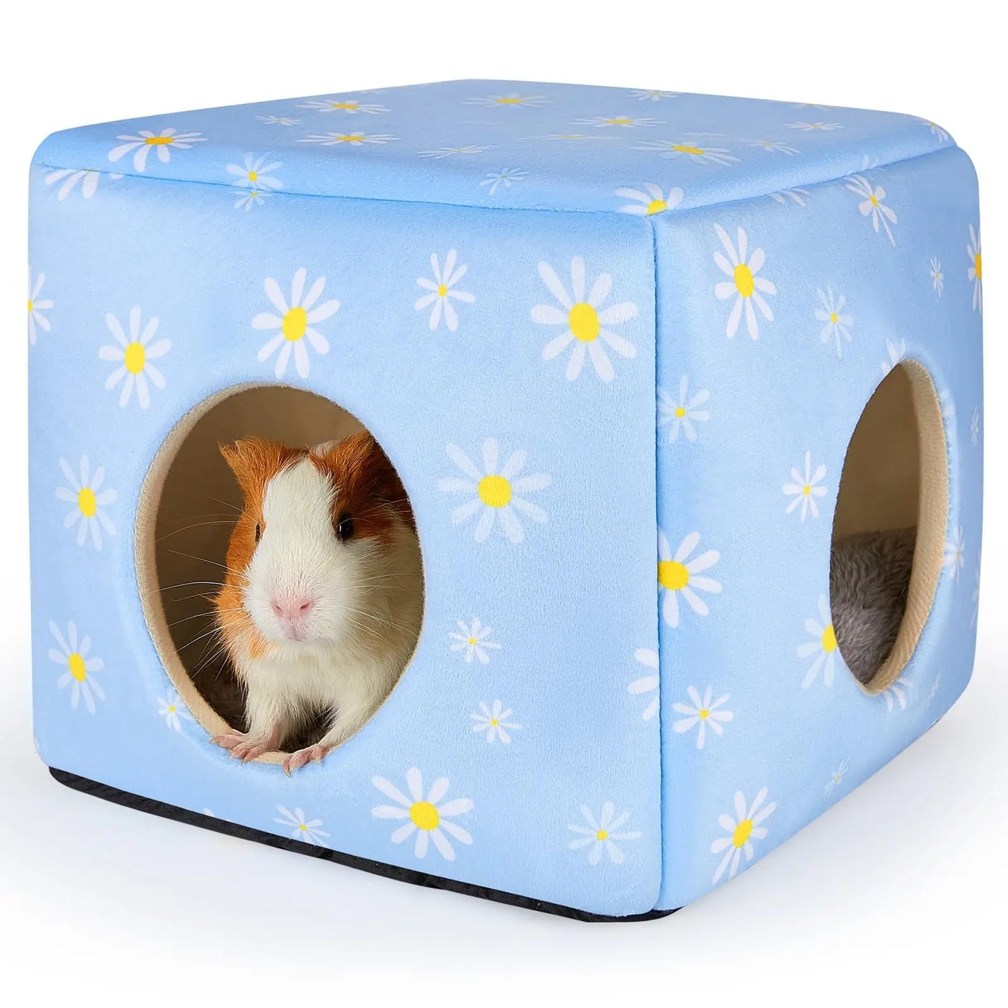 Guinea Pig Hideout Washable Guinea Pigs Hiding House Habitats Cozy Bunny Rabbit Bed for Small Pet Hamster Chinchilla Accessories