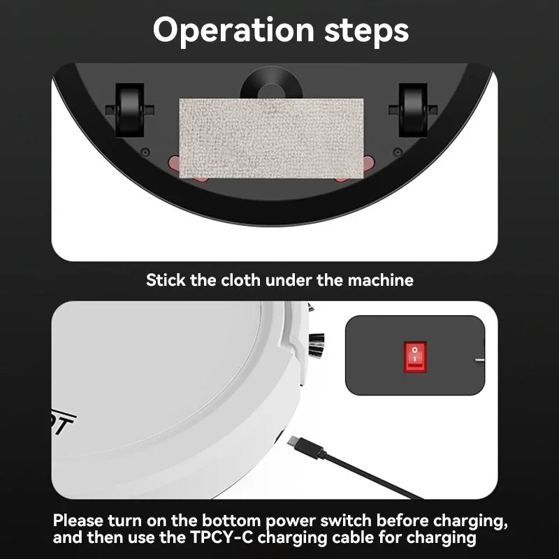 Fully Automatic Intelligent Sweeping Robot with Suction and Mopping Functions for Effortless Home Cleaning