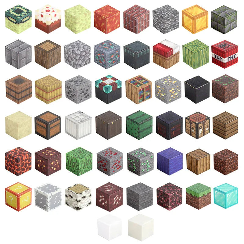 My World DIY Magnetic Building Blocks Set for Kids - Montessori 3D Pixel Bricks Constructor Toys - Creative Educational Christmas Gift