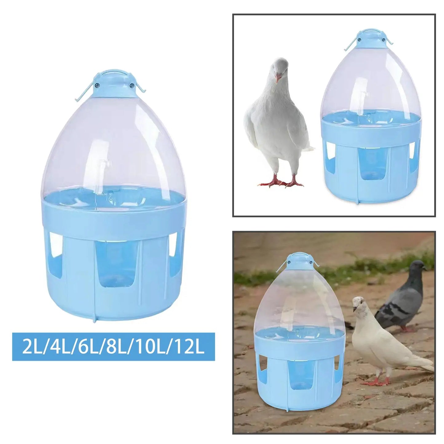 Pigeon Automatic Water Feeder Portable Hanging Dispenser Pet Supplies Pigeon