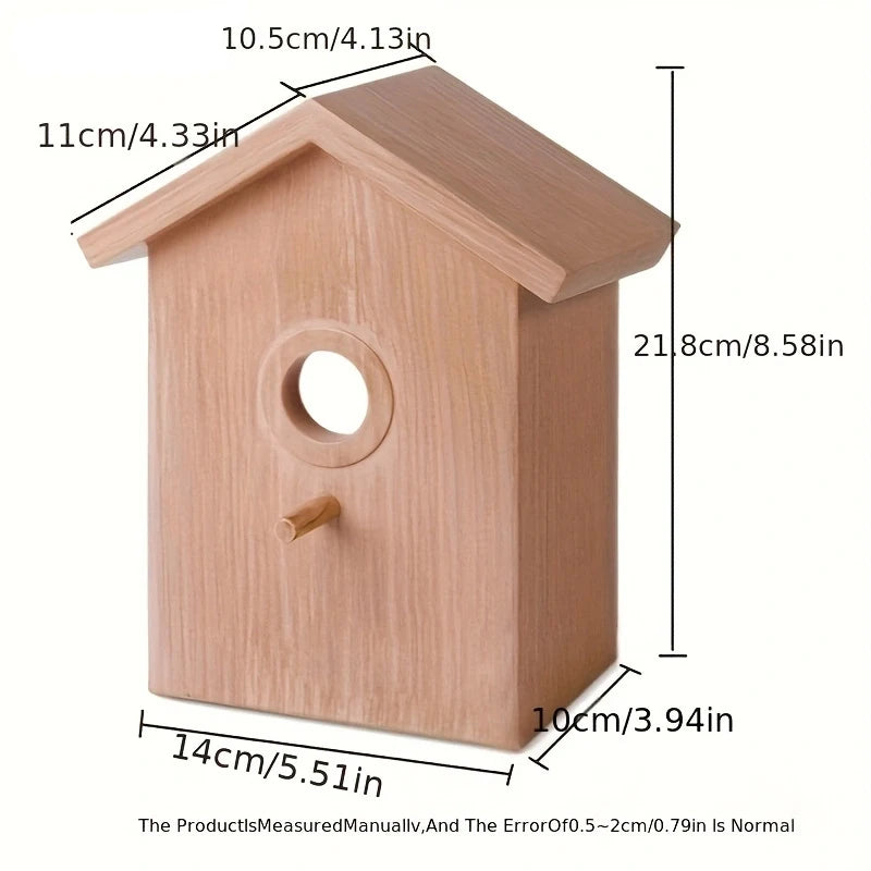 Pet Bird House Garden Tree Window Parrot Bird Breeding Box Love Bird Parrot Nest Glass Window Suitable For Transparent Viewing