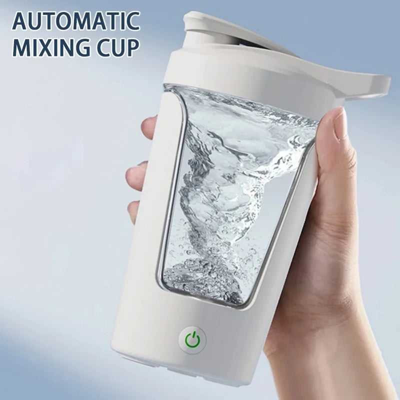 USB Shaker Cup – 450ml Rechargeable Electric Protein & Meal Replacement Mixer for Gym & Travel