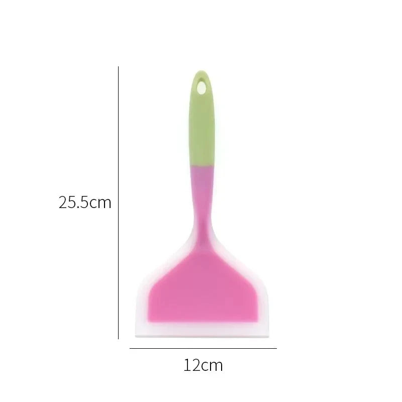 1pc Silicone Spatula Cooking Utensils Beef Meat Egg Kitchen Scraper Wide Pizza Cooking Tools Shovel Non-stick Spatula