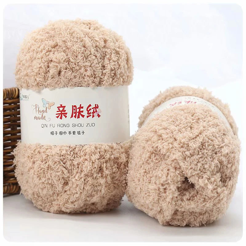 50g/Set Chenille Yarn Soft Coral Velvet for Knitting DIY