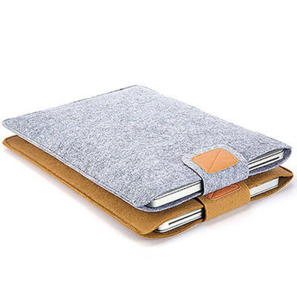 Funda de fieltro delgada para tableta, funda protectora para MacBook Air Pro de 11, 13 y 15 pulgadas, bolsa de almacenamiento para tableta de color sólido