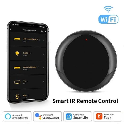 Mando a distancia universal inteligente Tuya WiFi IR RF inteligente universal infrarrojo para control de hogares inteligentes Funciona con Alexa Google Home