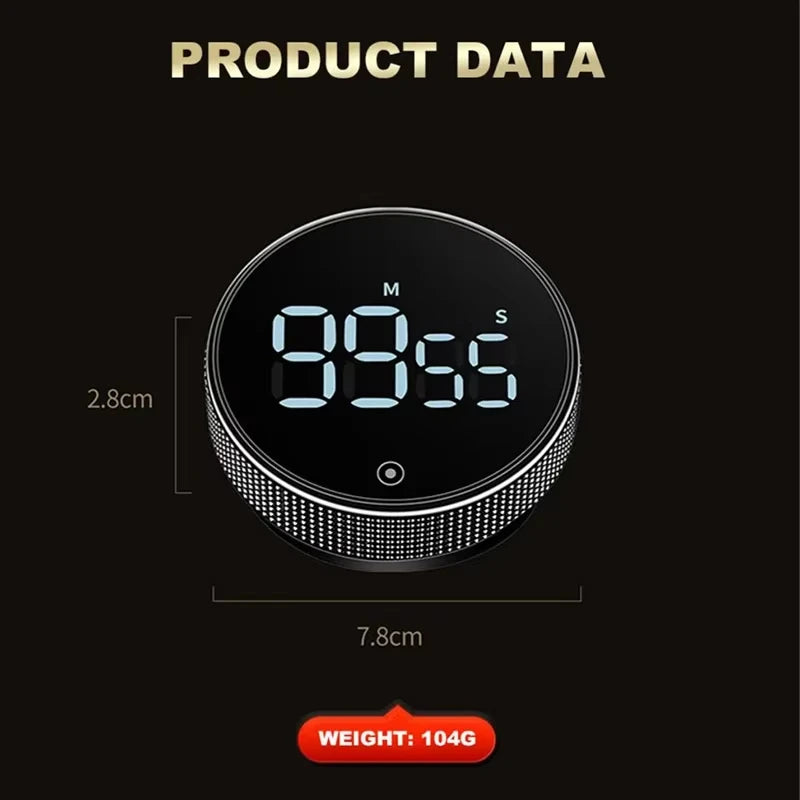 Magnetic Kitchen Timer Digital Timer Manual Countdown Alarm Clock Mechanical Cooking Timer Cooking Shower Study Stopwatch