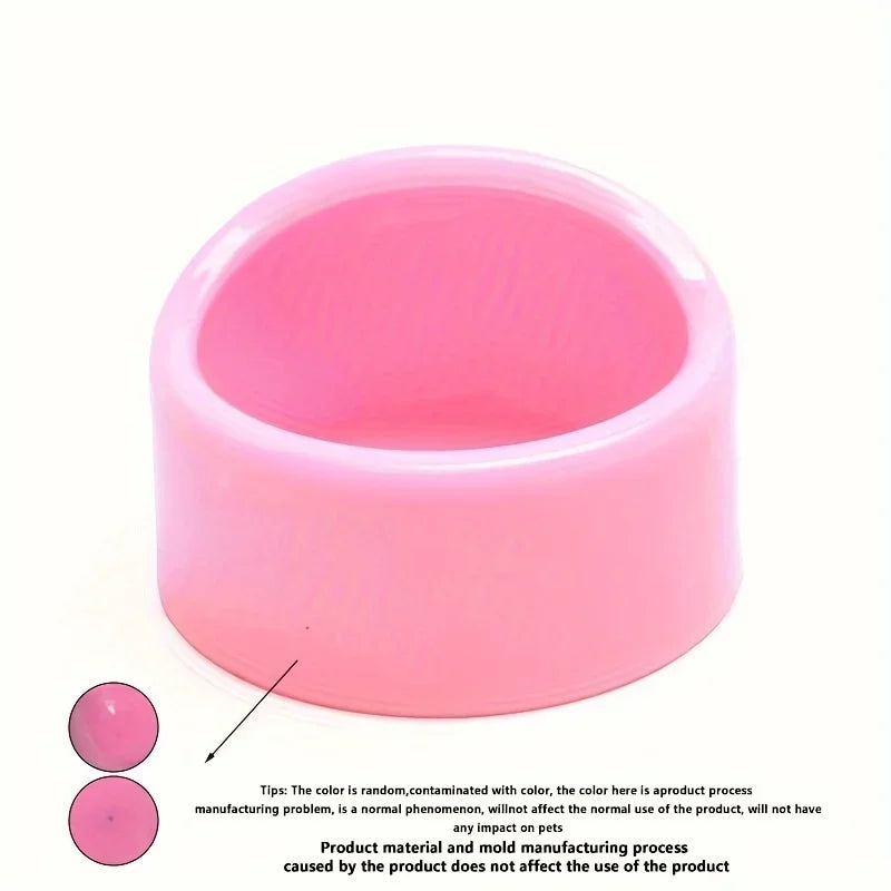 1pc Durable Small Pet Feeding Bowl, Plastic Food and Water Dish for Hamsters, Birds, Parrots - Easy to Clean, Plane-Proof Design
