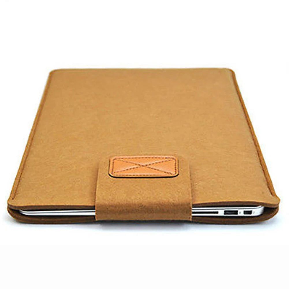 Funda de fieltro delgada para tableta, funda protectora para MacBook Air Pro de 11, 13 y 15 pulgadas, bolsa de almacenamiento para tableta de color sólido