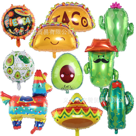 Festival Party Mexican Aluminum Balloons