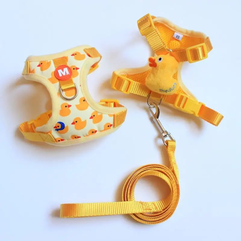 No Pull Cat Harness and Leash Set for Walking Escape Proof, Adjustable Nylon Mesh Cute Cat Harness for Cats Small Medium Dogs