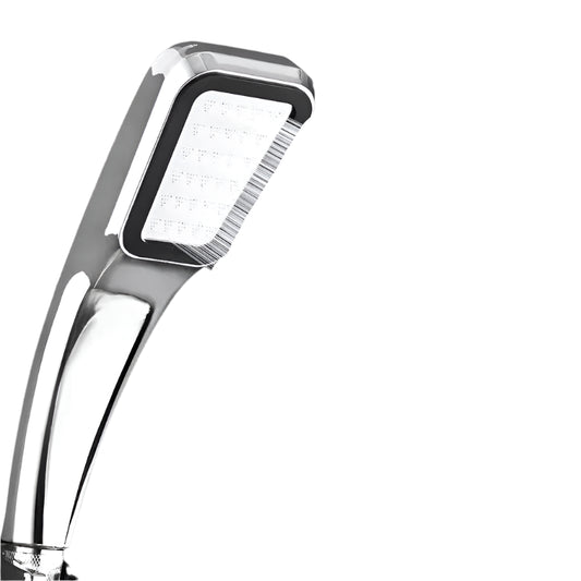 300 Holes Pressurized Showerhead Water Saving Square Handheld