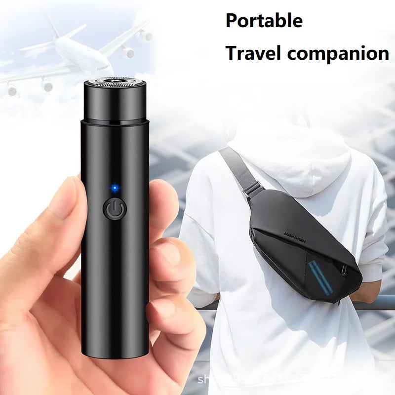 Portable Mini Electric Shaver Razor USB Rechargeable Hair Trimmer for Home Travel Use