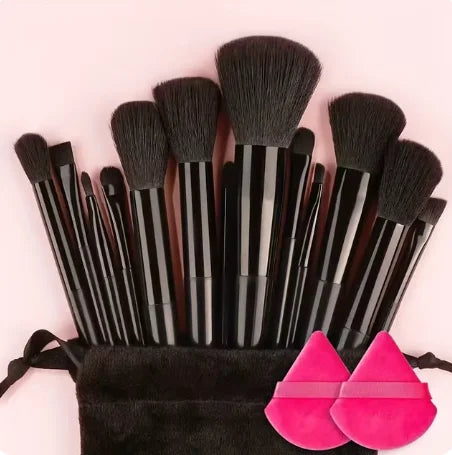 13 PCS LOT Makeup Brushes Set Eye Shadow Foundation Women Cosmetic Brush Eyeshadow Blush Beauty Soft Make Up Tools Bag