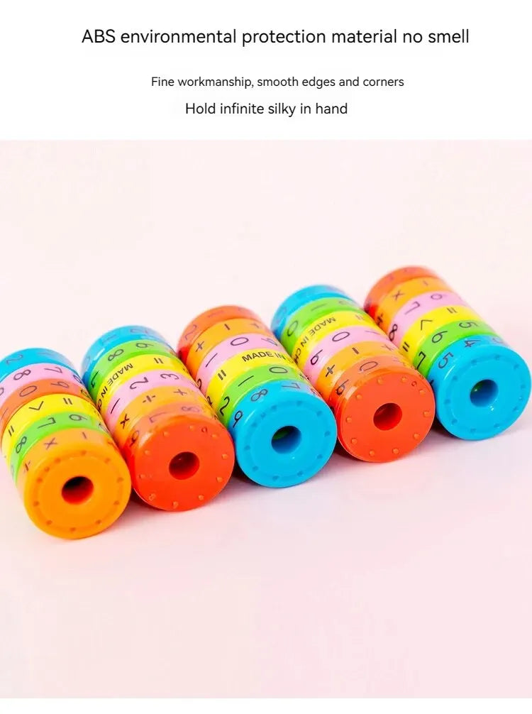 DIY Math Blocks - Perfect Birthday Gift for Boys & Girls, Preschool Learning Counting & Math Skills Tools