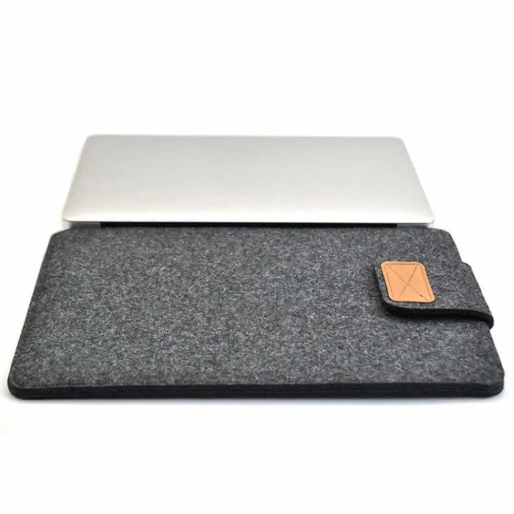 Funda de fieltro delgada para tableta, funda protectora para MacBook Air Pro de 11, 13 y 15 pulgadas, bolsa de almacenamiento para tableta de color sólido