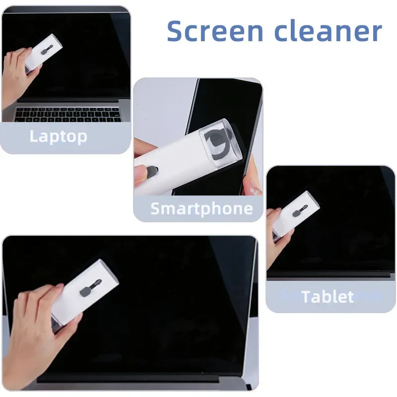 Keyboard Cleaning Kit 7-in-1 Laptops Cleaner with Keycap Puller, Multifunctional Keyboard Brush Cleaning Set for Airpods Phone