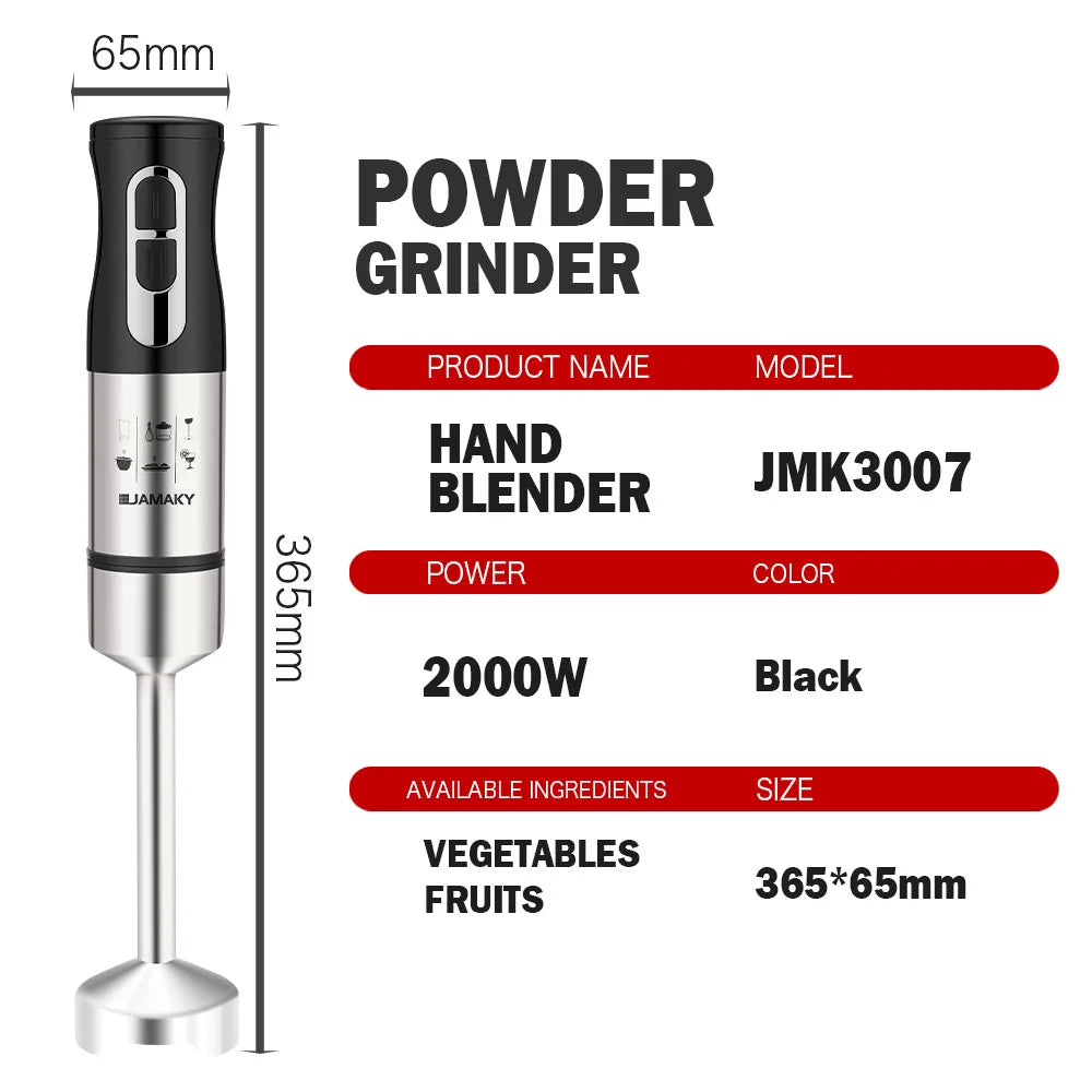 New 2000W High-Power Blender Multifunctional Handheld Mixer