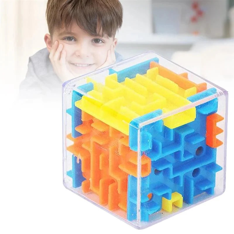Mini 3D Maze Magic Cube Puzzle Toy for Children Stress Relief