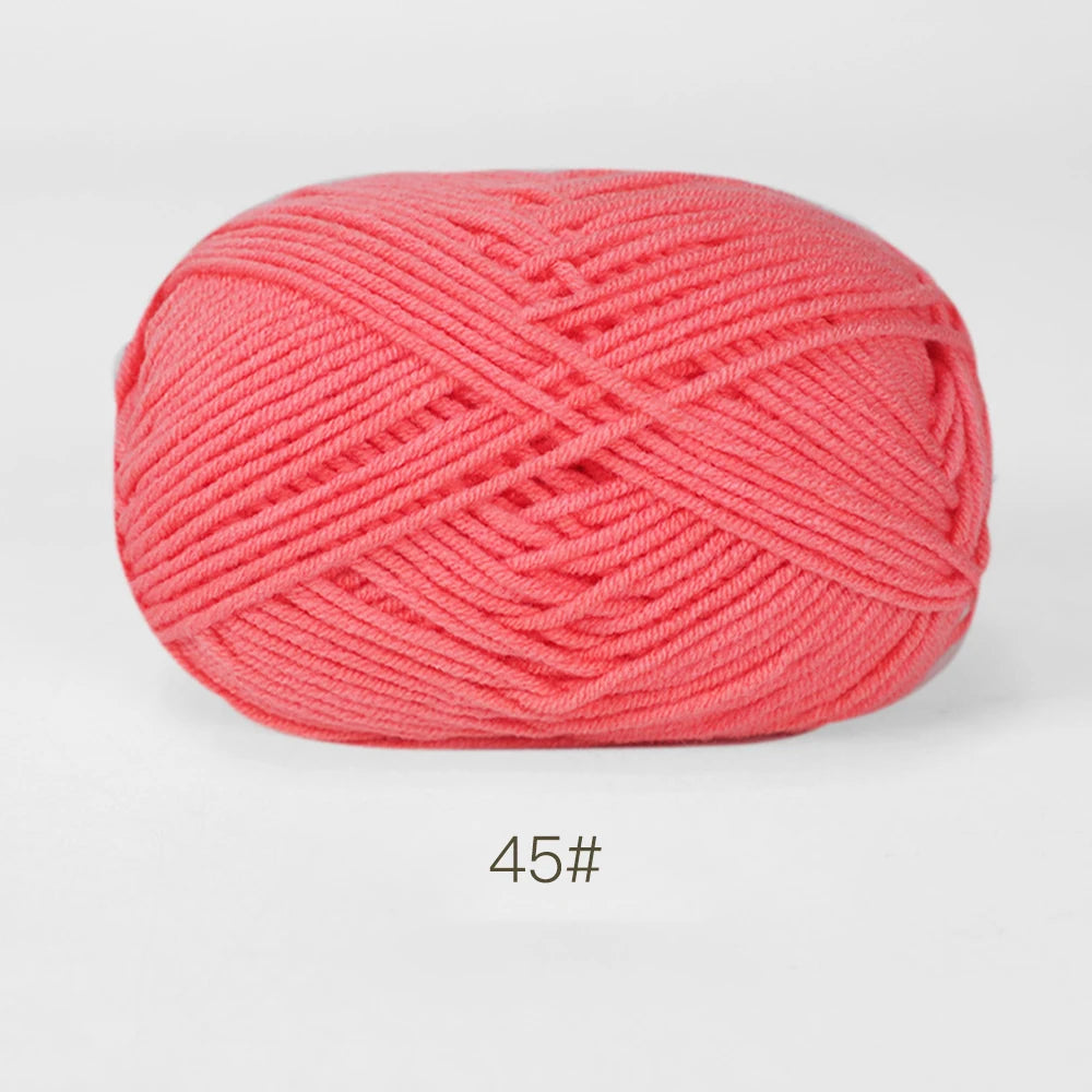 A1-1 50g Set Soft Milk Cotton Yarn for Knitting and Crochet