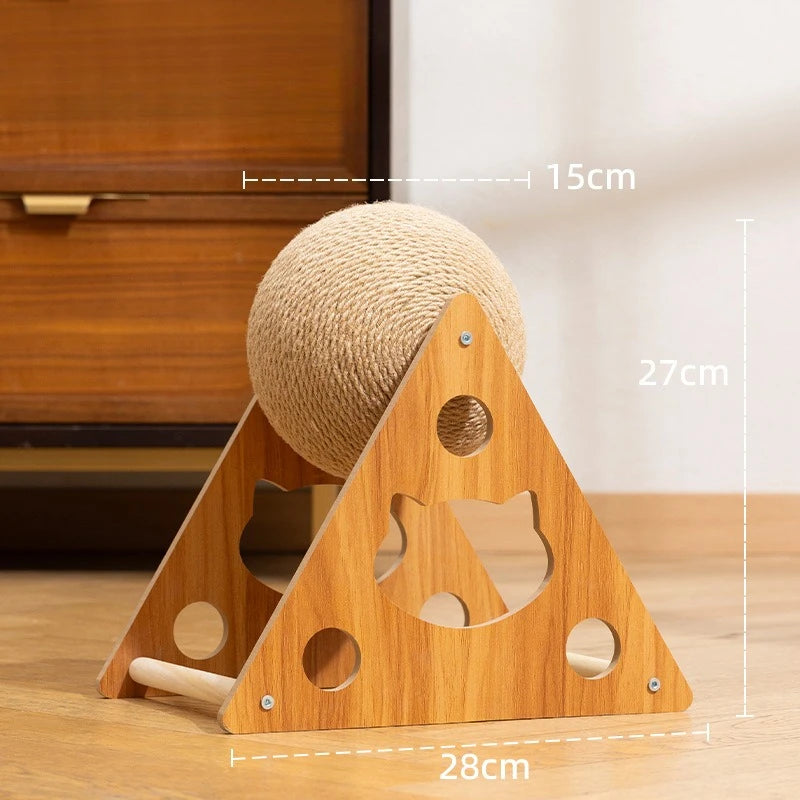Cat Scratching Ball Toy Kitten Sisal Rope Ball Grinding Paws ToyDurableWear-resistant,no shedding chips  Cats Scratcher pet