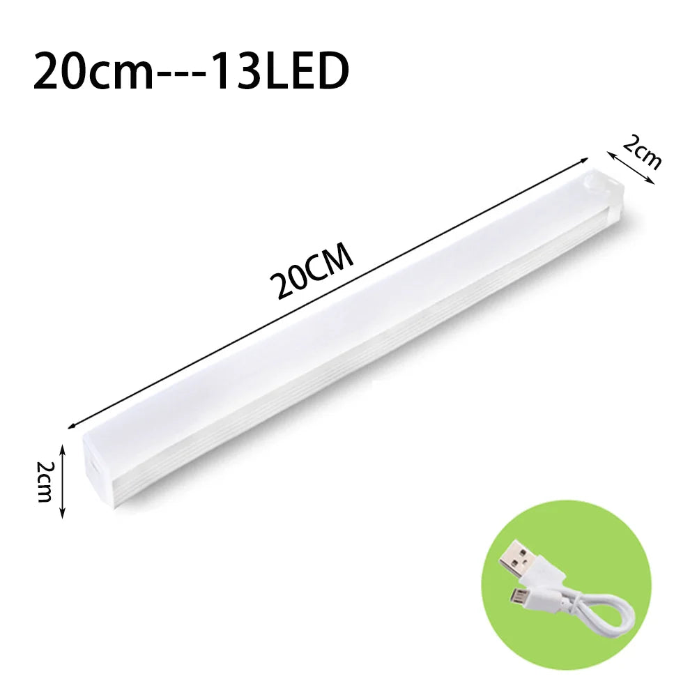 LED Motion Sensor Light Wireless Type C Rechargeable Night Lamp for Kitchen Cabinet and Wardrobe