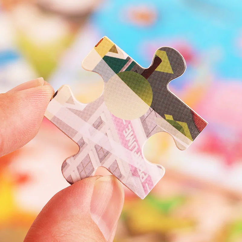 30 Pieces Wooden Jigsaw Puzzle for Kids Animal Vehicle Educational Toys