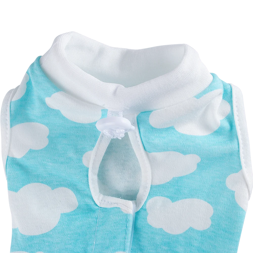 Animal Print Cat Anti-lick Sterilization Suit Pure Cotton Pet Vest Clothes for Puppy Cat Weaning Suit Surgery Recovery Clothing