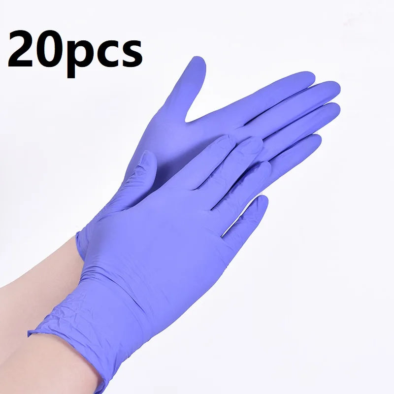 Pink Nitrile Disposable Household Gloves XS to L Elastic Latex Free Waterproof Durable Cleaning Tool