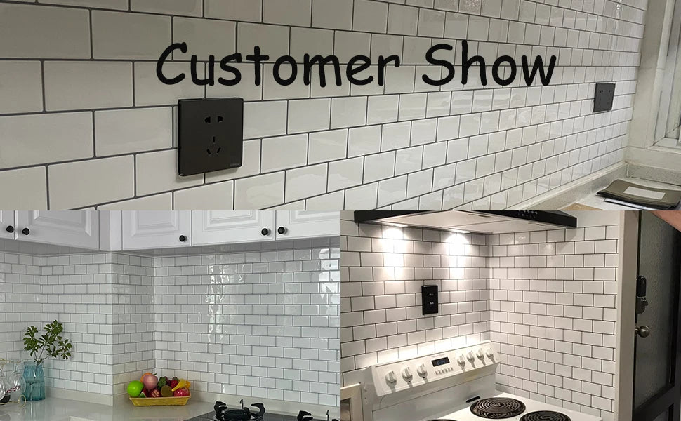 Subway Wall Stickers Peel and Stick 3D Brick Vinyl Wallpaper 10 Sheets