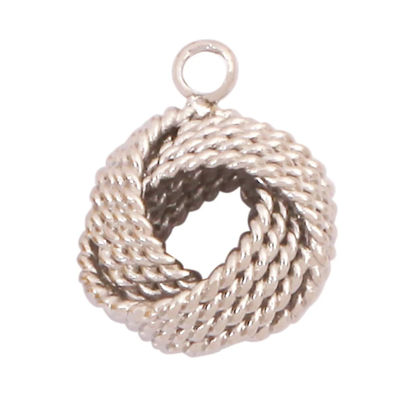 Cowboy Hat Boots Charm Pendant Zirconia 18K Gold Necklace