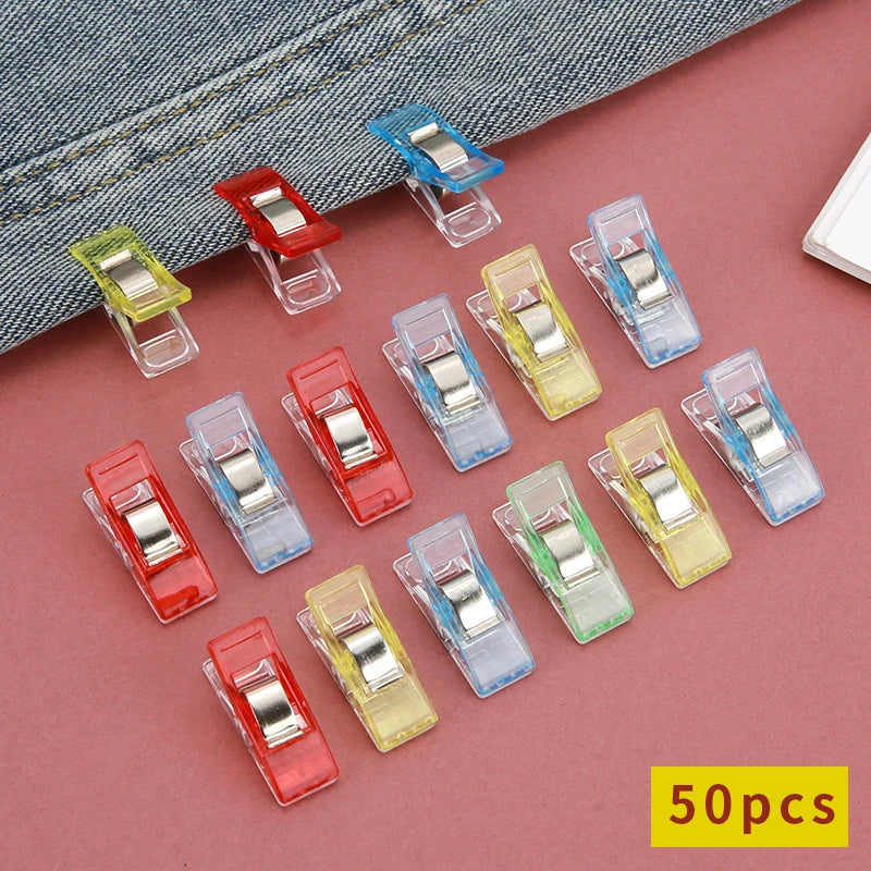Sewing Clips Colorful Multipurpose Plastic Craft Binding Clips
