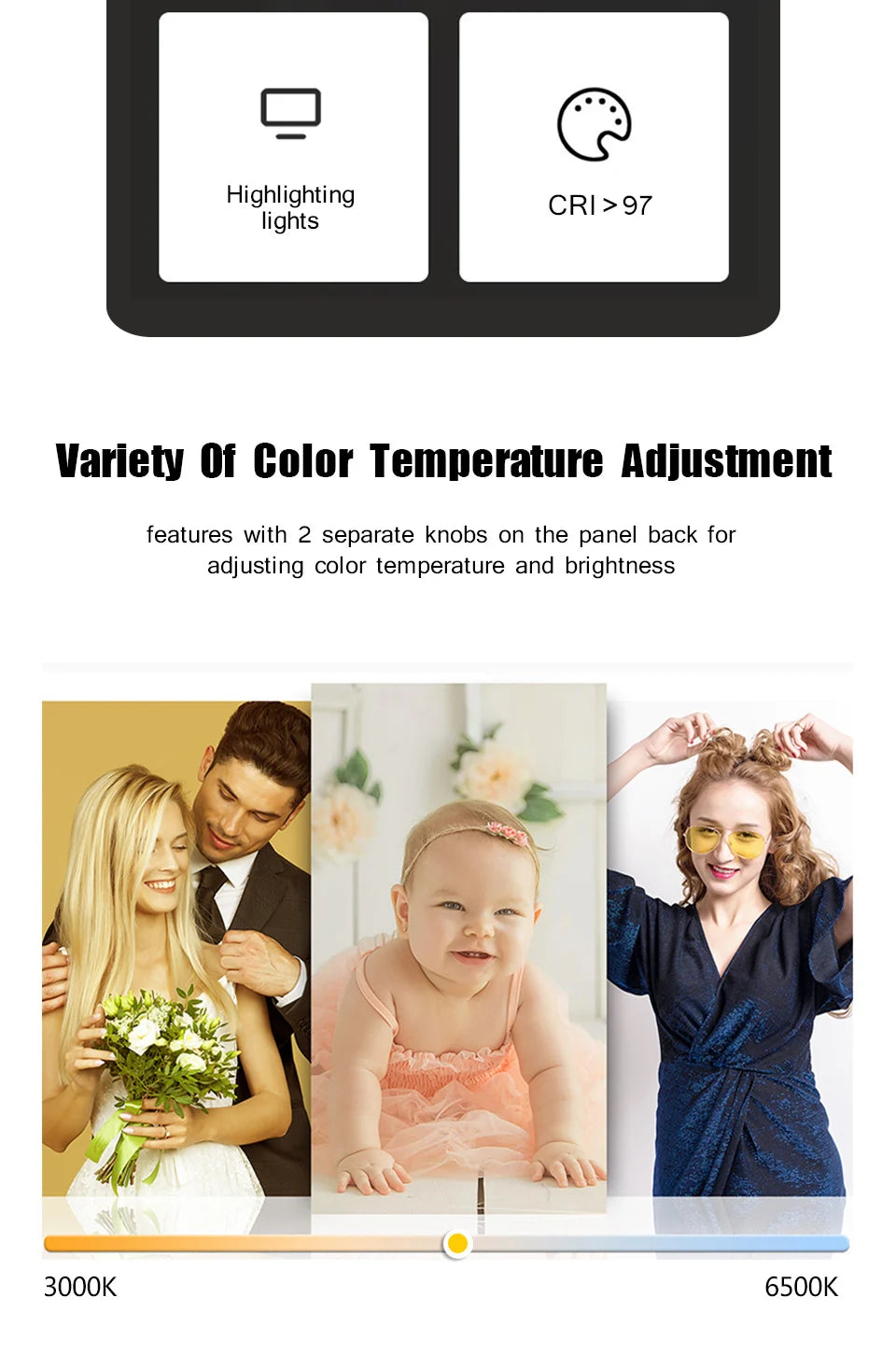 LED Video Lights Conference Photography Lighting Selfie Light Lamp With Tripod For TikTok Zoom Live Streaming