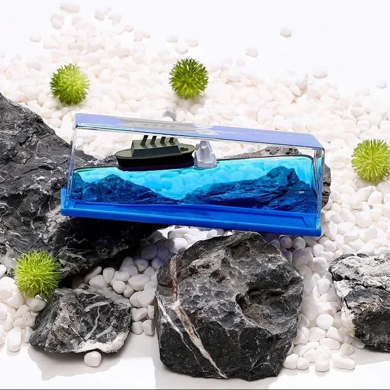 Going Merry Thousand Sunny Floating Ship Hourglass Drift Bottle Nautical Home Decor