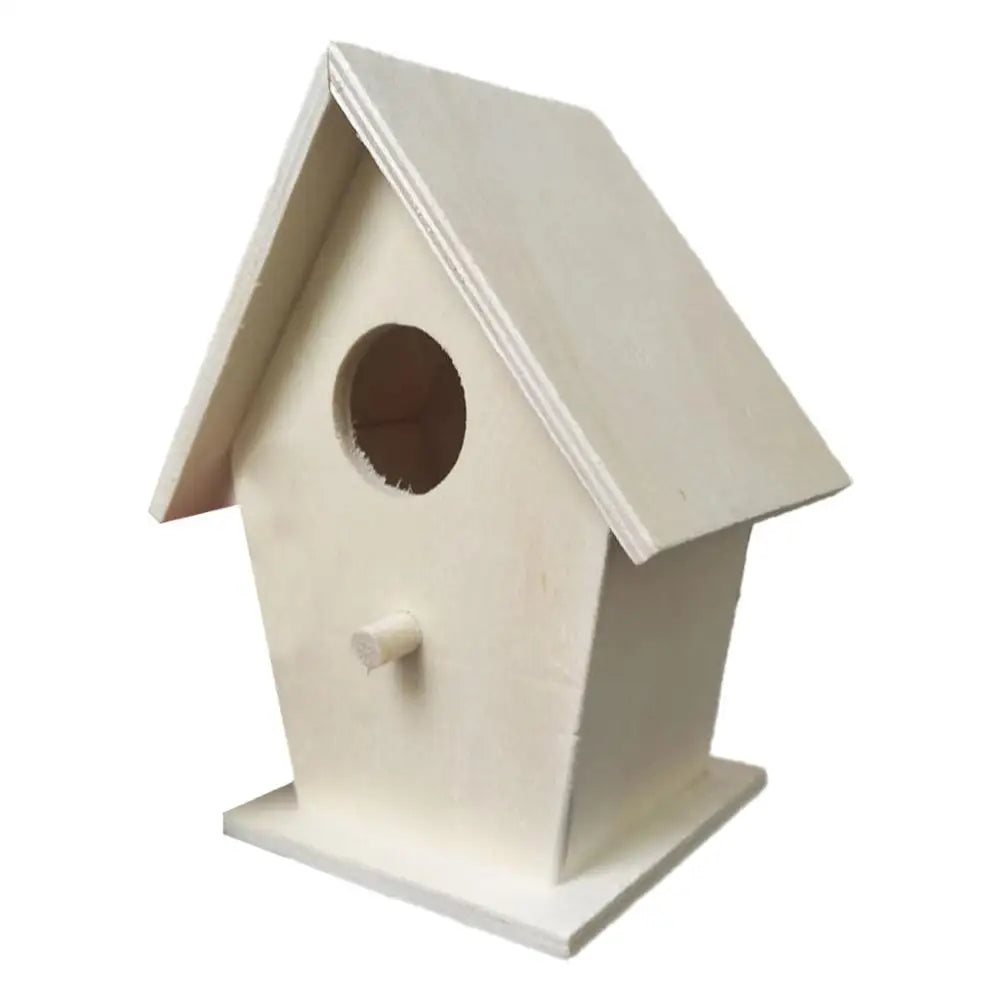 Wooden Bird House Wall Mounting For Small Birds Nice Bird Nest Designed With Perches Solid Birdhouse Weatherproof