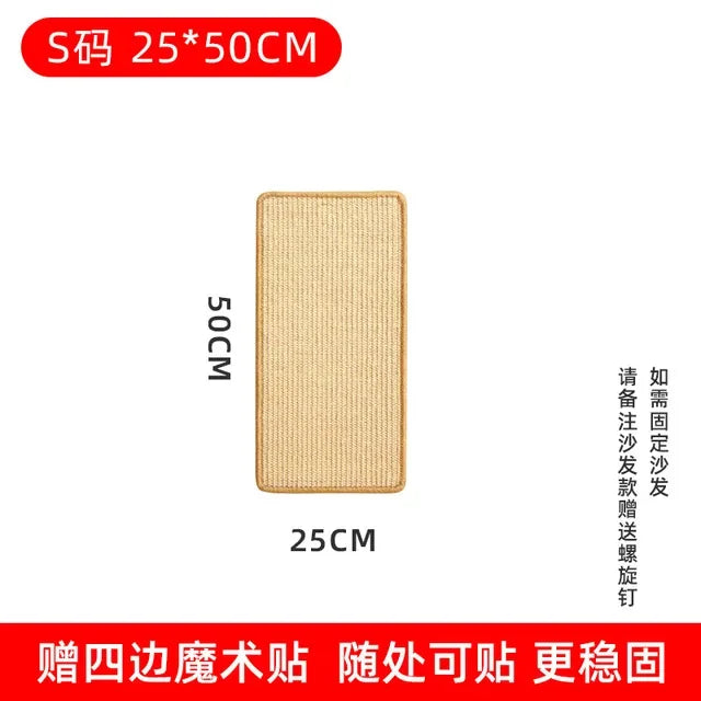 Scratcher Sisal Hemp Board Wall Pad Furniture Protective Scratching Post For Cat Paw Training