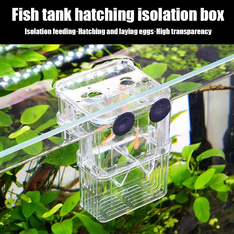 1PC Aquarium Fish Breeder Box Durable Betta Fish Tank Fish Breeding Isolation Box Hatching Incubator Box For Baby Fish Shrimp