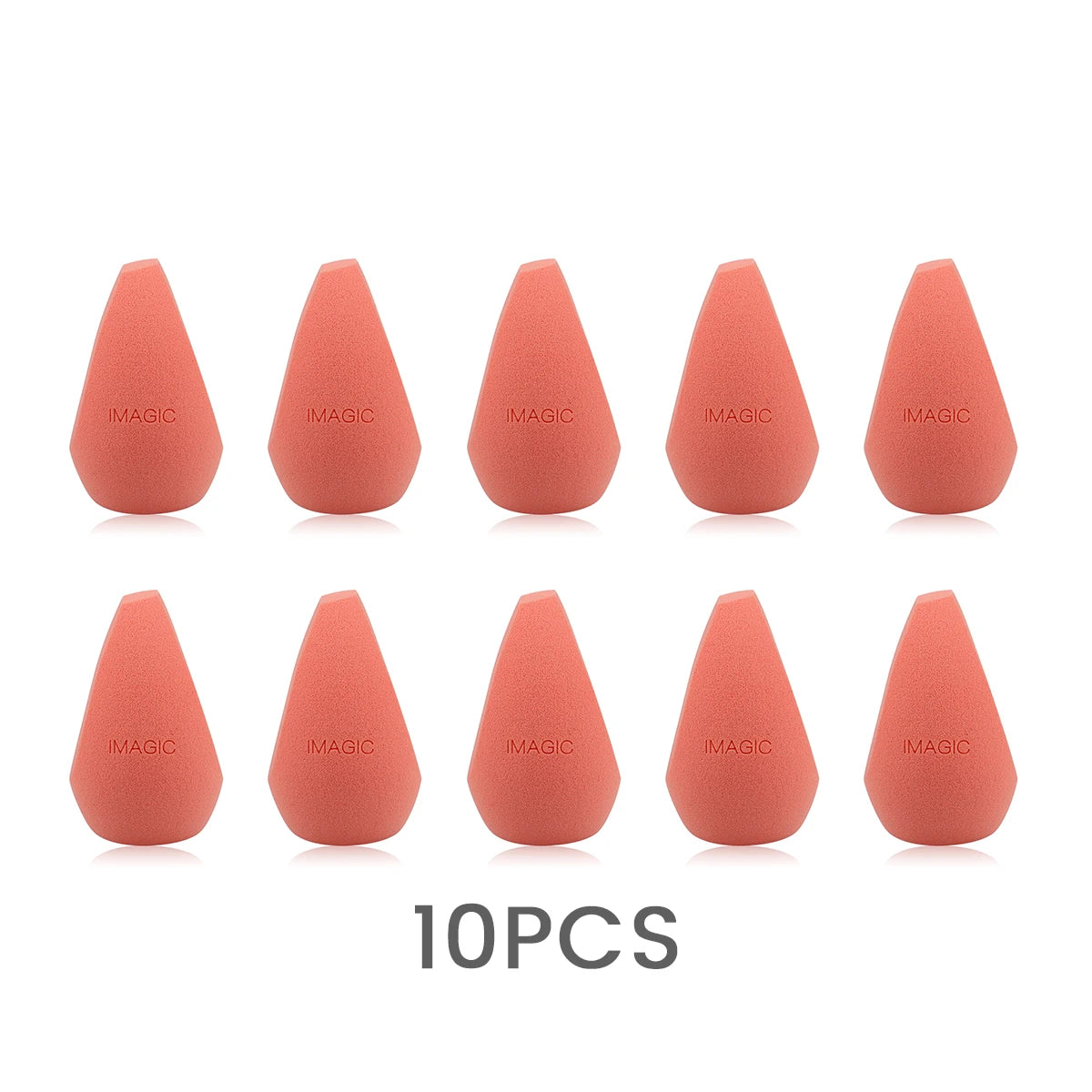 IMAGIC Professional Makeup Sponge Set 10 Pcs Ultra-Soft Wet and Dry Beauty Blender Puff for Flawless Application