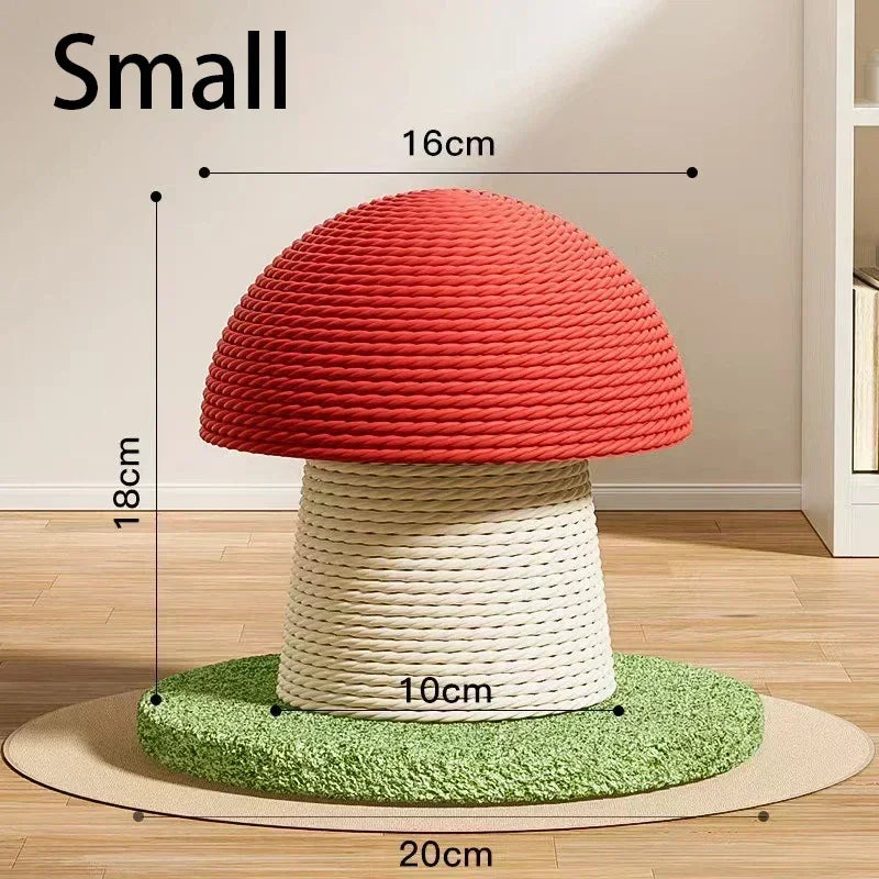 Cute Cat Scratch Board Kitten Climbing Mushroom Protecting Furniture Funny Cat Grinding Claw Toy Durable Sisal Scratching Board