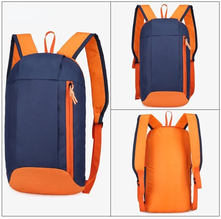 Outdoor Lightweight Small Sports MEN'S Backpack Fabric Backpack Fashionable and Trendy Backpack for Outdoor Camping Lightweight