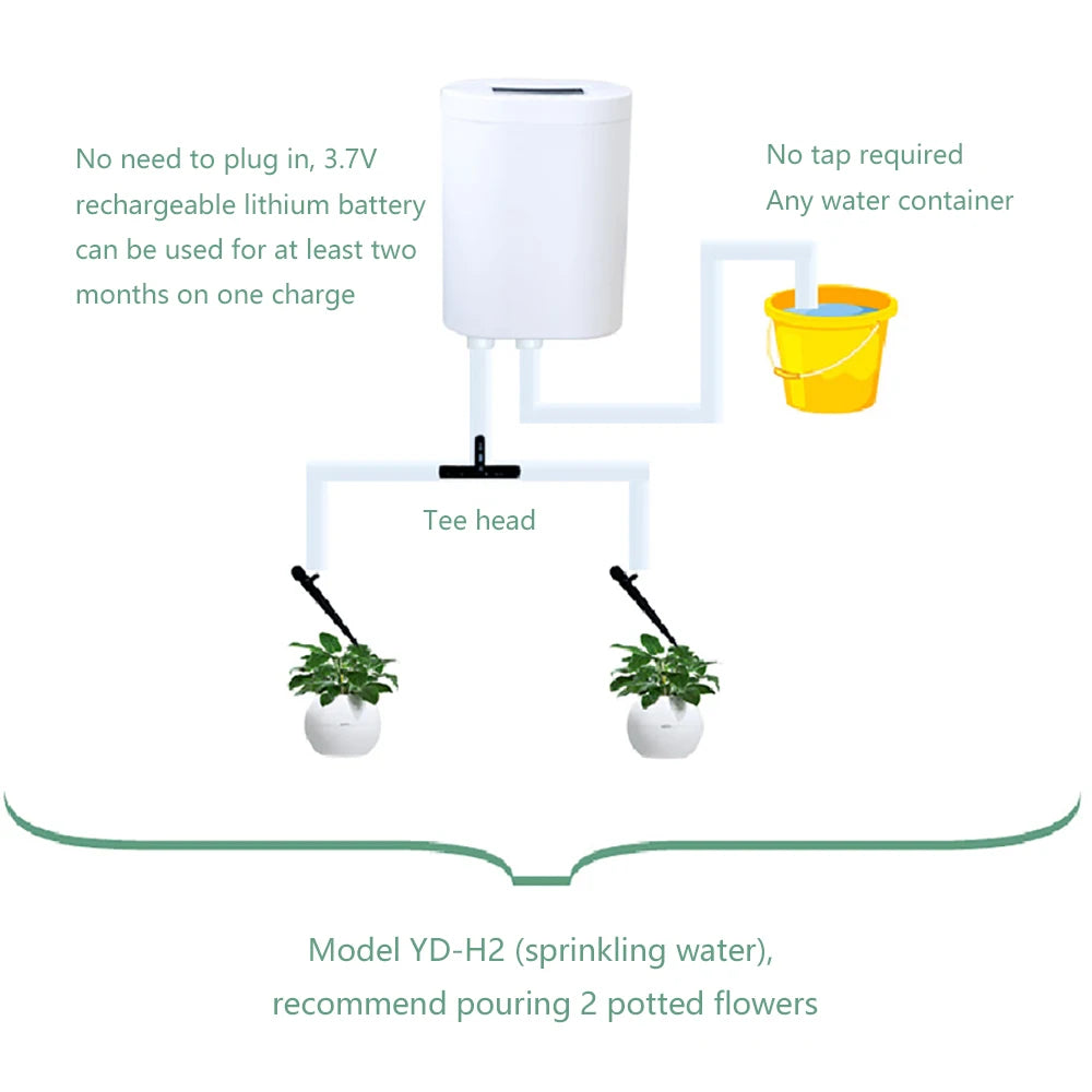 Indoor Automatic Watering System Many Pots Pump Controller Flower Drip Irrigation System Plants Sprinkler Garden Tool