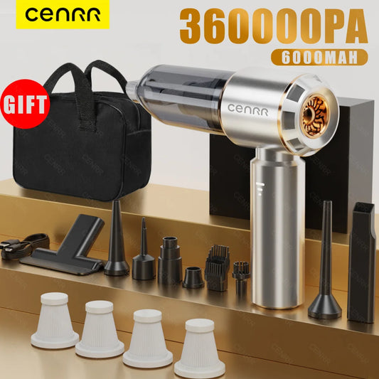 CENRR 360000PA Mini Car Vacuum Cleaner Cordless Portable
