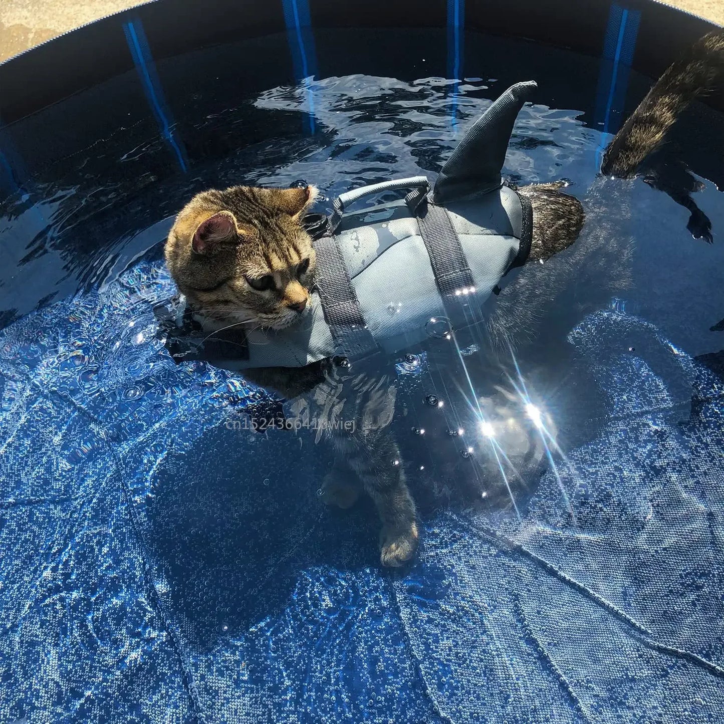 Shark Dog Life Jacket Enhanced Buoyancy Small Dogs Swimming Clothes Safety Vest with Handle for Medium Large Dogs Surfing